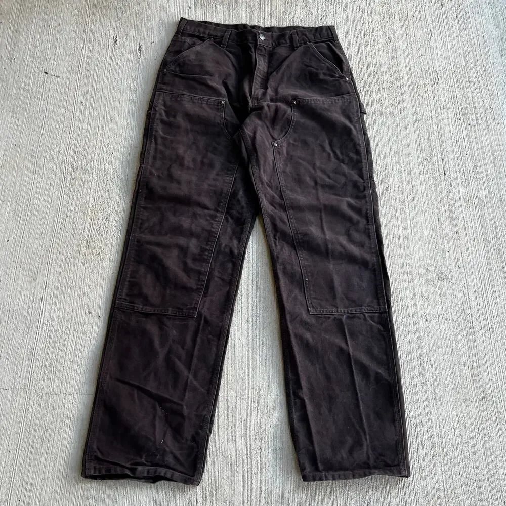 Carhartt brown double knee work wear carpenter pants